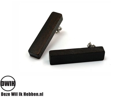 Houten oorbel, Wenge