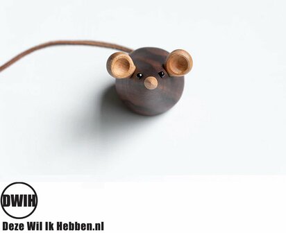 Nordic Design: houten muis - Walnoot