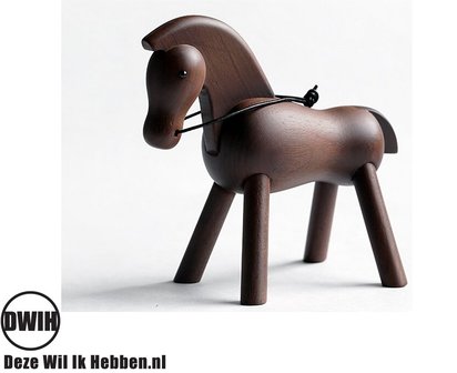 Nordic Design: Houten paard - Walnoot
