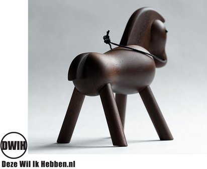 Nordic Design: Houten paard - Walnoot