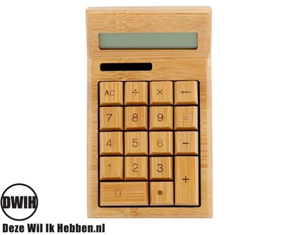 Houten Rekenmachine / Calculator op Zonne-Energie