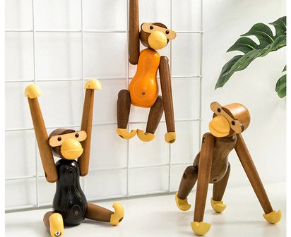 Nordic Design: houten Aap / Monkey - Kay Bojesen stijl