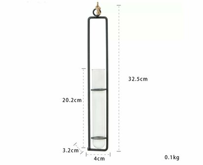 Stekstation / Minimalistische Plantenhanger -Maat L