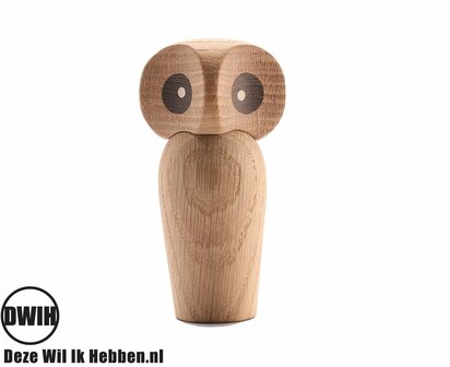 Nordic Design: Uil set eiken en Walnoot