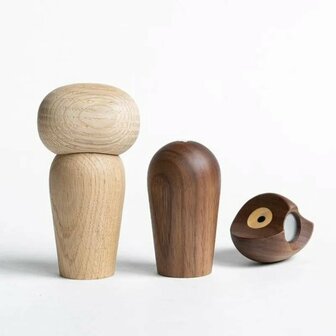 Nordic Design: Uil set eiken en Walnoot