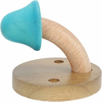 Nordic Design - 4 stuks - houten kapstok haken - paddenstoel- kinderkamer