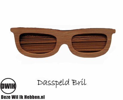 LaserWood Dasspeld Bril