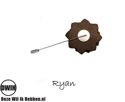 Houten corsage Ryan