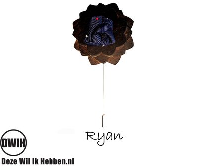 Houten corsage Ryan