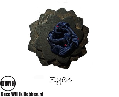 Houten corsage Ryan