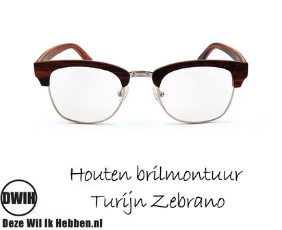 DWIH - Houten brilmontuur - Turijn - Ebben