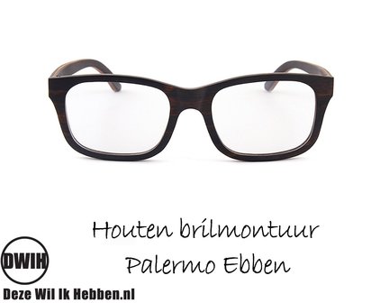 DWIH - Houten brilmontuur - Palermo - Ebben