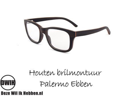 DWIH - Houten brilmontuur - Palermo - Ebben