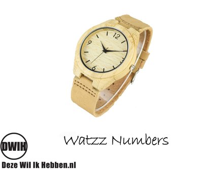 Houten Watzz horloge