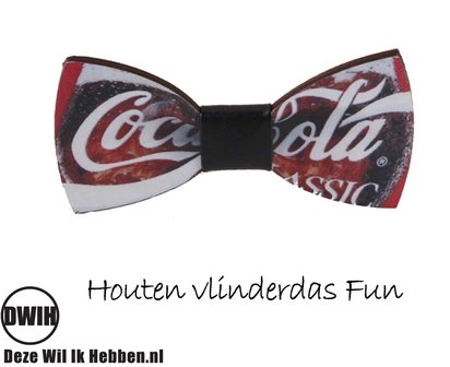 Houten vlinderdas Fun