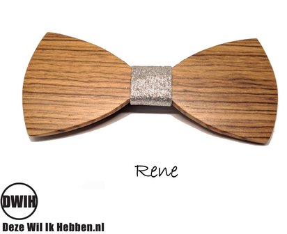 Houten strik: Rene