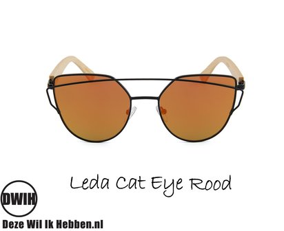 Leda Cat Eye Rood