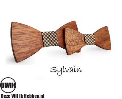 Houten strik Vader &amp; Zoon: Sylvain