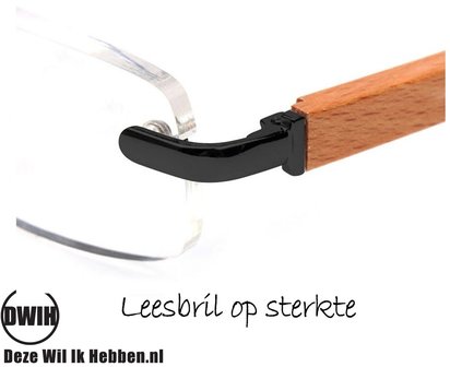 Houten leesbril