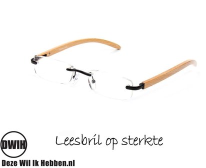 Houten leesbril