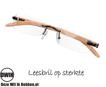 Houten leesbril