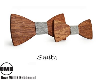 Houten strik Vader &amp; Zoon: Smith