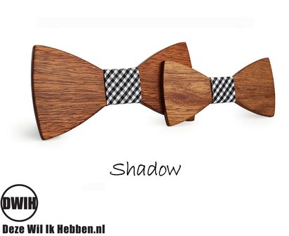 Houten strik Vader &amp; Zoon: Shadow