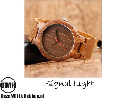 Houten horloge: Signal Light