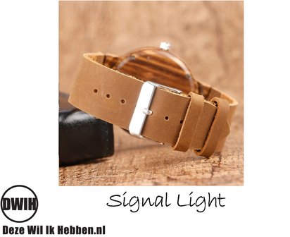 Houten horloge: Signal Light