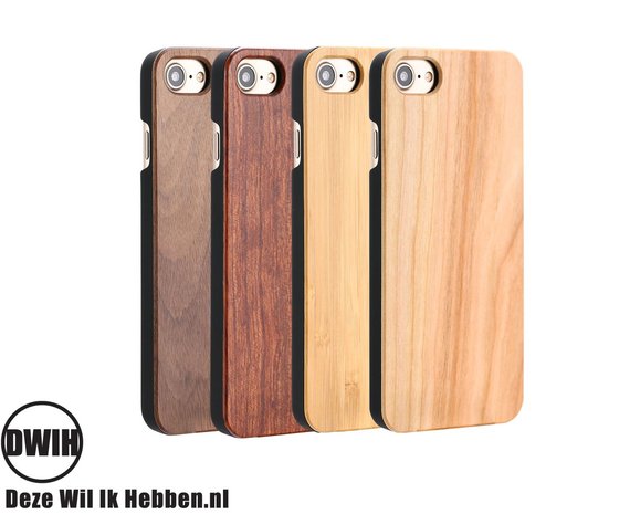 iPhone 7, 8 en SE 2020 houten case