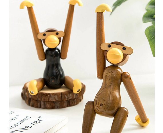 Nordic Design: houten Aap / Monkey - Kay Bojesen stijl