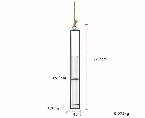 Stekstation / Minimalistische Plantenhanger -3 stuks Maat S, M enL