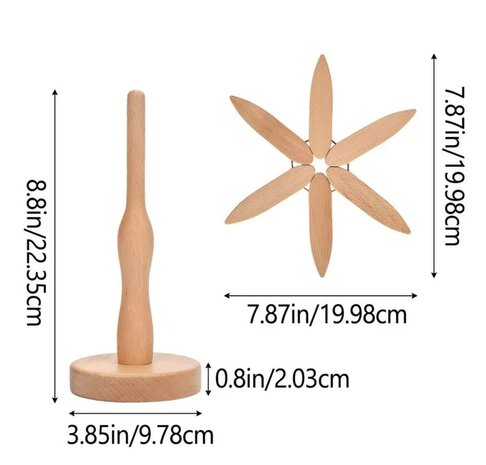 DWIH - Houten Pannenonderzetter - set van 4 Beuken- Boomvormig
