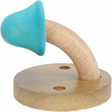 Nordic Design - 4 stuks - houten kapstok haken - paddenstoel- kinderkamer