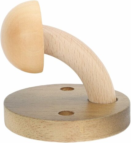 Nordic Design - 4 stuks - houten kapstok haken - paddenstoel- kinderkamer