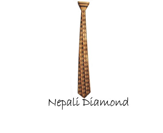 Houten Stropdas Nepali Diamond
