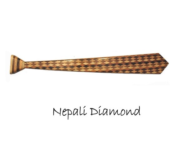 Houten Stropdas Nepali Diamond