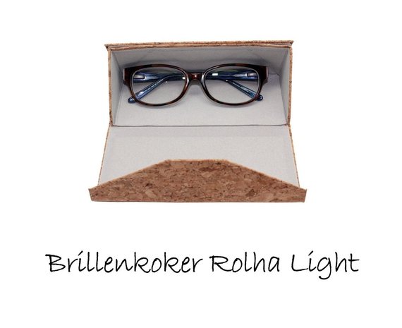 Fraaie kurken brillenkoker met korting