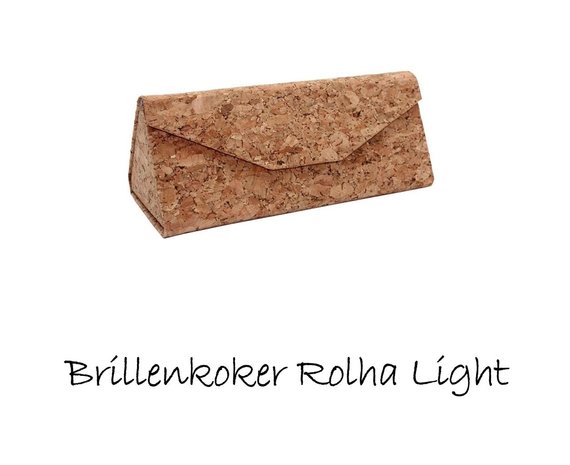 Fraaie kurken brillenkoker met korting