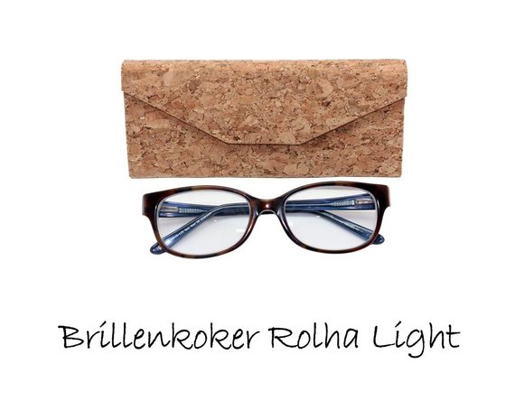 Fraaie kurken brillenkoker met korting