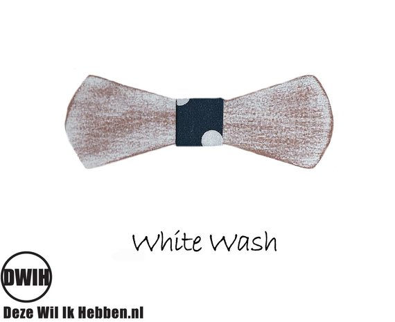 Houten strik: White Wash