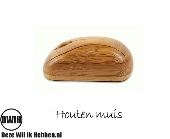 Draadloze houten muis