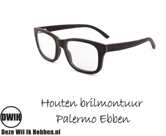 DWIH - Houten brilmontuur - Palermo - Ebben