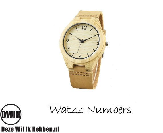 Houten Watzz horloge