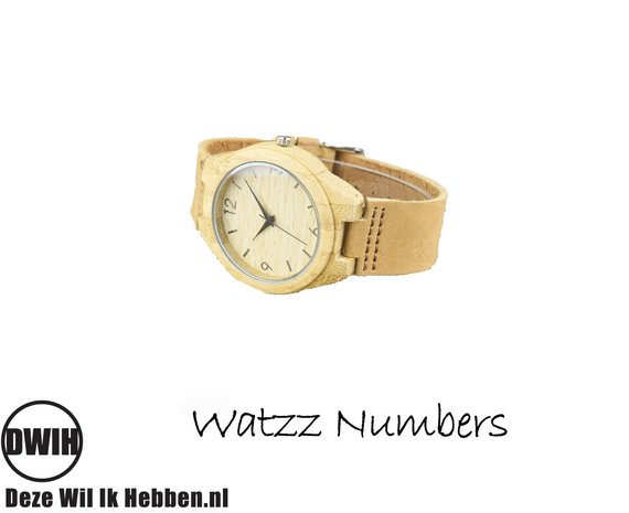 Houten Watzz horloge