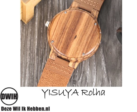 Houten horloge: YISUYA Rolha