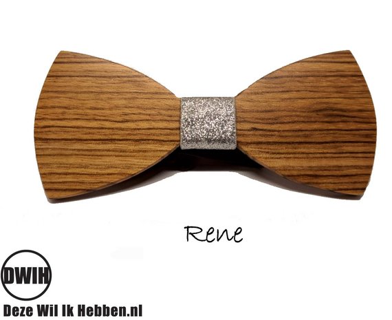 Houten strik: Rene