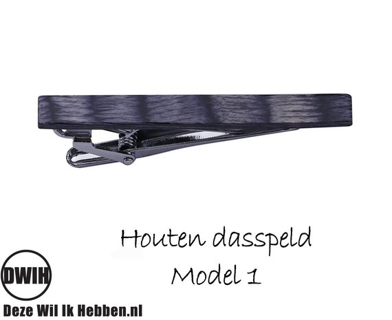 Houten dasspeld