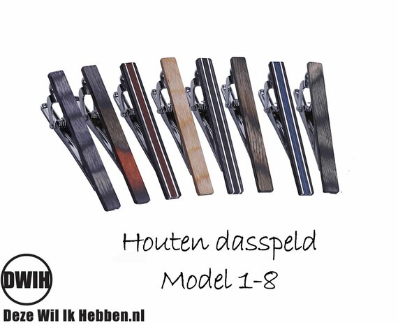 Houten dasspeld