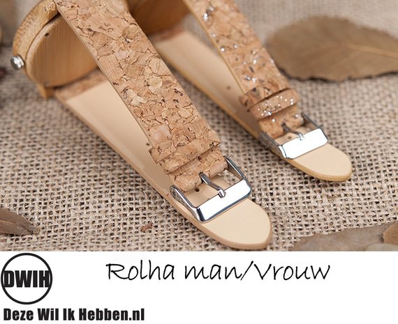 Houten horloge: Rolha Man